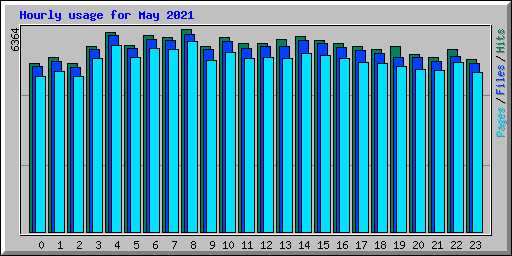 Hourly usage for May 2021