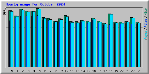 Hourly usage for October 2024